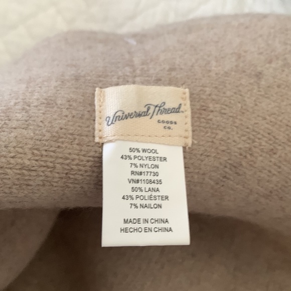 Universal Thread Women's bucket hat Foldable Tan Wool Blend One Size NWT - Picture 4 of 5